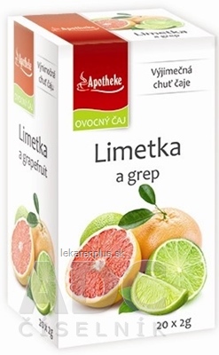 APOTHEKE PREMIER SELECTION ČAJ LIMETKA A GREP 20x2 g (40 g)