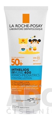 LA ROCHE-POSAY ANTHELIOS DP LOTION SPF50+ hydratačné mlieko pre deti s ochranným faktorom 1x250 ml