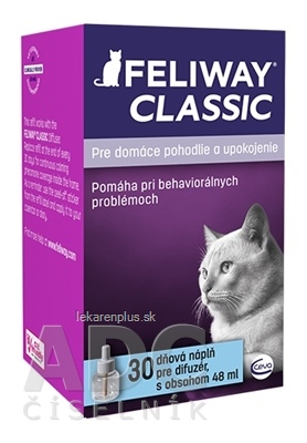 FELIWAY CLASSIC náplň pre difúzer na upokojenie pre mačky 1x48 ml