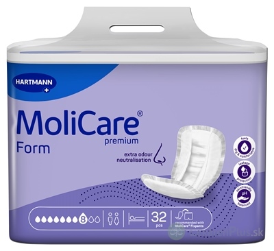 MoliCare Premium Form 8 kvapiek vkladacie plienky, savosť 3017 ml, 1x32 ks