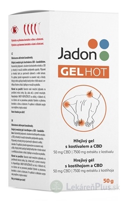 Jadon GEL HOT hrejivý gél s kostihojom a CBD 1x50 g