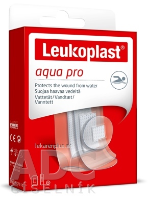 LEUKOPLAST AQUA PRO náplasť na rany, vodeodolná, 3 veľkosti, (inov.2020/2021) 1x20 ks