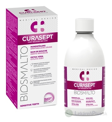 CURASEPT BIOSMALTO SENSITIVE TEETH ústna voda pre citlivé zuby 1x300 ml