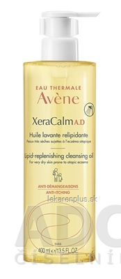 AVENE XeraCalm A.D Relipidačný umývací olej pre suchú kožu so sklonom k atopickému ekzému 1x400 ml