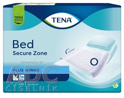 TENA Bed Plus Wings absorpčné podložky, 180x80 cm, (inov.2024) 1x20 ks