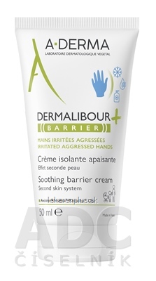 A-DERMA DERMALIBOUR+ BARRIER Ochranný krém upokojujúci (inov. 2023) 1x50 ml