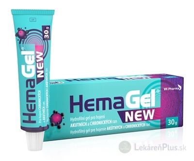 HemaGel NEW hydrofilný gél pre hojenie rán 1x30 g