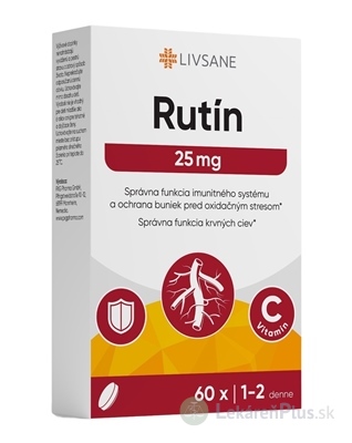 LIVSANE Rutín 25 mg tbl 1x60 ks