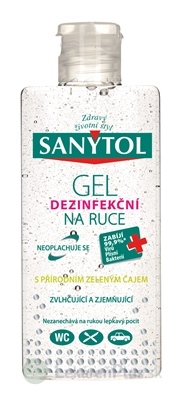 SANYTOL GÉL dezinfekčný na ruky s prírodným zeleným čajom 1x75 ml