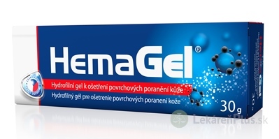 HemaGel gél na ošetrenie povrchových poranení 1x30 g