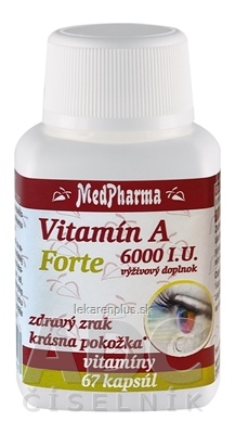 MedPharma Vitamín A 6000 I.U. Forte cps 1x67 ks