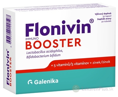 Flonivin IMMUNO BOOSTER cps (prospešné baktérie + 5 vitamínov + zinok) 1x30 ks