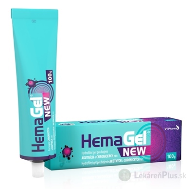 HemaGel NEW hydrofilný gél pre hojenie rán 1x100 g