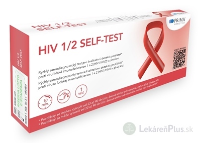 PRIMA Home test HIV 1/2 SELF-TEST samodiagnostický test z krvi, 1x1 ks