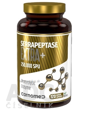 CarnoMed SERRAPEPTASE EXTRA+ 250.000 SPU cps (pre zvieratá) 1x120 ks