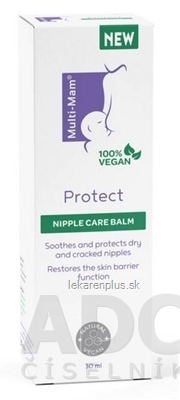 MULTI-MAM PROTECT NIPPLE CREAM BALM balzam na bradavky pri dojčení 1x30 ml