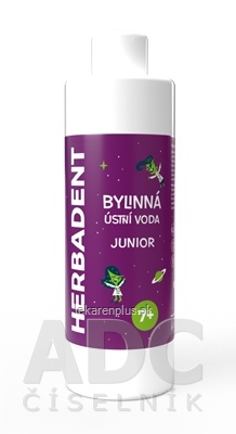 HERBADENT JUNIOR Bylinná ÚSTNA VODA 1x240 ml