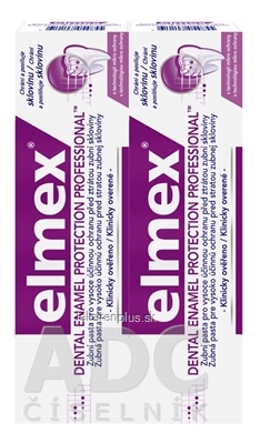 ELMEX DENTAL ENAMEL PROTECTION ZUBNÁ PASTA DUOPACK PROFESSIONAL 2x75 ml