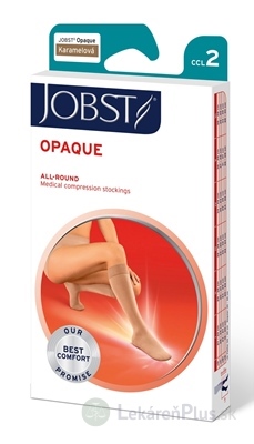 JOBST OPAQUE kompresívne lýtkové pančuchy II.KT, so zatvorenou špičkou, karamelové, veľ. III., 1x1 pár