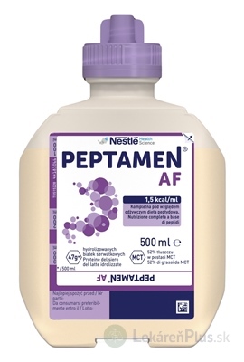 PEPTAMEN AF sol, enterálna výživa 1x500 ml