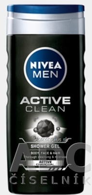 NIVEA MEN SPRCHOVÝ GÉL Active Clean 1x250 ml