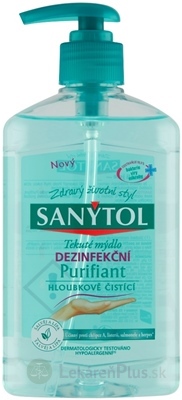 SANYTOL Tekuté mydlo DEZINFEKČNÉ Purifiant šalvia a lipa 1x250 ml