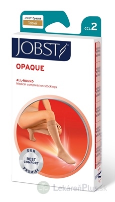 JOBST OPAQUE kompresívne lýtkové pančuchy II.KT, s otvorenou špičkou, telové, veľ. VI., 1x1 pár