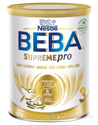 BEBA SUPREME pro 6HM-O 3 mliečna výživa pre malé deti (od ukonč. 12. mesiaca)1x800 g