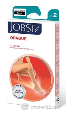 JOBST OPAQUE kompresívne lýtkové pančuchy II.KT, s otvorenou špičkou, čierne, veľ. VI., 1x1 pár