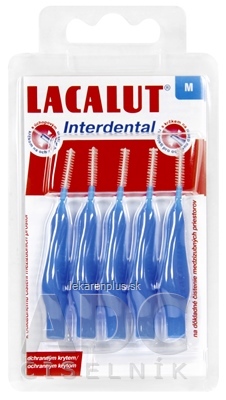 LACALUT Interdental MEDZIZUBNÉ KEFKY M modrá, s ochranným krytom 1x5 ks