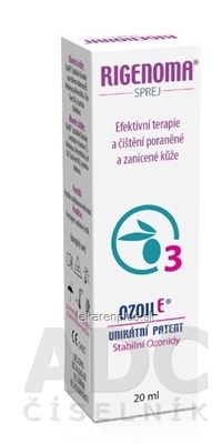 RIGENOMA SPREJ na rany na hojenie poranenej kože, s Ozoile 1x20 ml