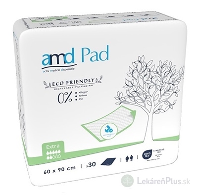 amd Pad Extra podložka pod pacienta, 60x90 cm, nasiakavosť 1300 ml, 1x30 ks