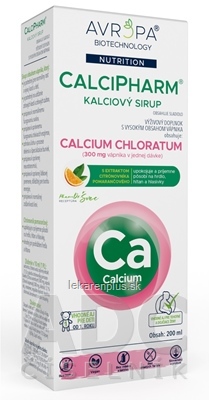 AVROPA CalciPharm kalciový sirup 1x200 ml