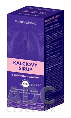 Slovakiapharm KALCIOVÝ SIRUP s príchuťou vanilky 1x150 ml