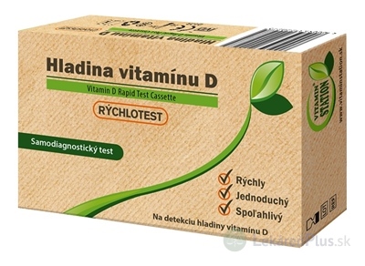 VITAMIN STATION Rýchlotest Hladina vitamínu D samodiagnostický test z krvi, 1x1 set