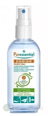 PURESSENTIEL Antibakteriálny roztok ruky a povrchy, esenciálne oleje 1x80 ml