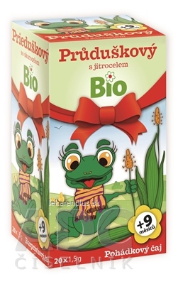 APOTHEKE ROZPRÁVKA Prieduškový so skorocelom Bio bylinný čaj (od ukončeného 9. mesiaca) 20x1,5 g (30 g)