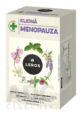 LEROS POKOJNÁ MENOPAUZA bylinný čaj, nálevové vrecká 20x1,3 g (26 g)