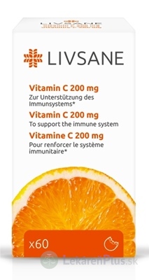 LIVSANE Vitamín C 200 mg tbl 1x60 ks