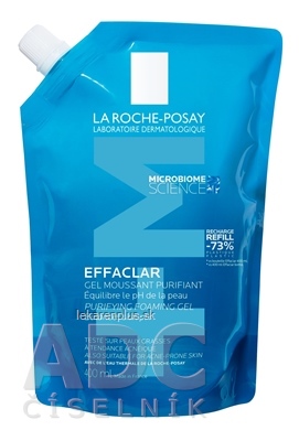 LA ROCHE-POSAY EFFACLAR gél náhradná náplň (inov. 2023) 1x400 ml