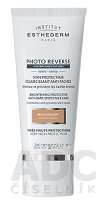 ESTHEDERM PHOTO REVERSE MEDIUM BEIGE krém na tvár, tónovaný, slnečná starostlivosť 1x50 ml