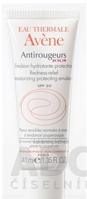 AVENE ANTIROUGEURS JOUR EMULSION SPF20 denná emulzia proti sčervenaniu 1x40 ml