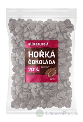 Allnature HORKÁ ČOKOLÁDA 70% lupienky 1x500 g