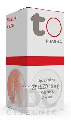 TOTO Lipozomálne ŽELEZO 15 mg + Vitamín C cps 1x30 ks