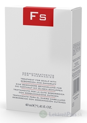 Fs TREATMENT FOR SCALP WITH SEBORRHEA AND DANDRUFF (na seboroickú vlasovú pokožku s mastným lupinami) 1x40 ml