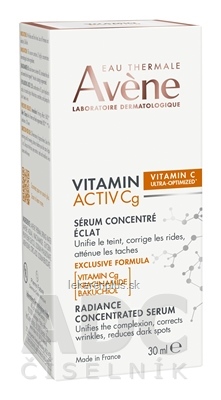 AVENE VITAMIN ACTIV Cg Sérum korekčné, rozjasňujúce, zjednotenie pleti 30 ml