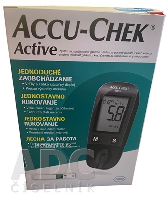 ACCU-CHEK Active Kit glukomer + príslušenstvo na monitorovanie glykémie 1x1 set