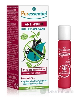 PURESSENTIEL Roll-on na bodnutie hmyzom 11 esenciálnych olejov 1x5 ml