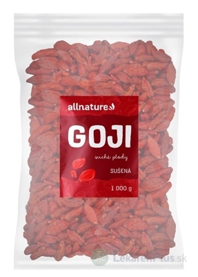 Allnature GOJI SUŠENÁ sušené plody 1x1000 g