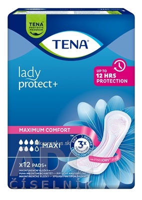 TENA Lady Protect+ Maxi inkontinenčné vložky 1x12 ks